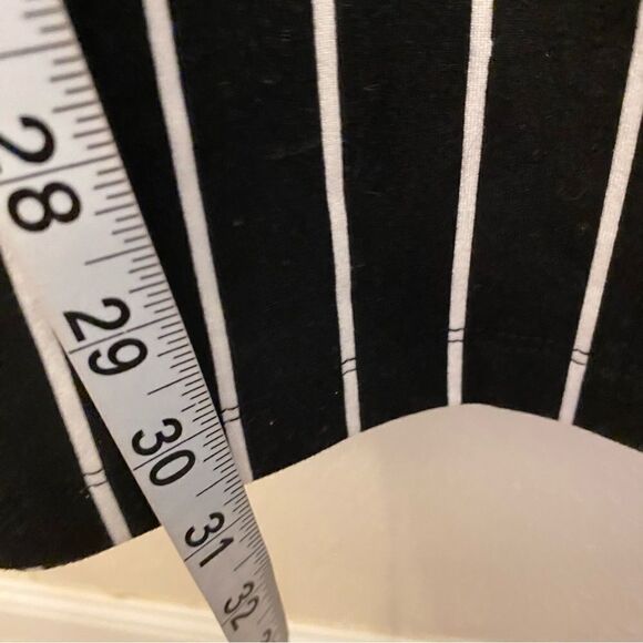 Est 1946 Black & White Striped Jumpsuit unitard cold shoulder long sleeve-xs - Picture 12 of 15